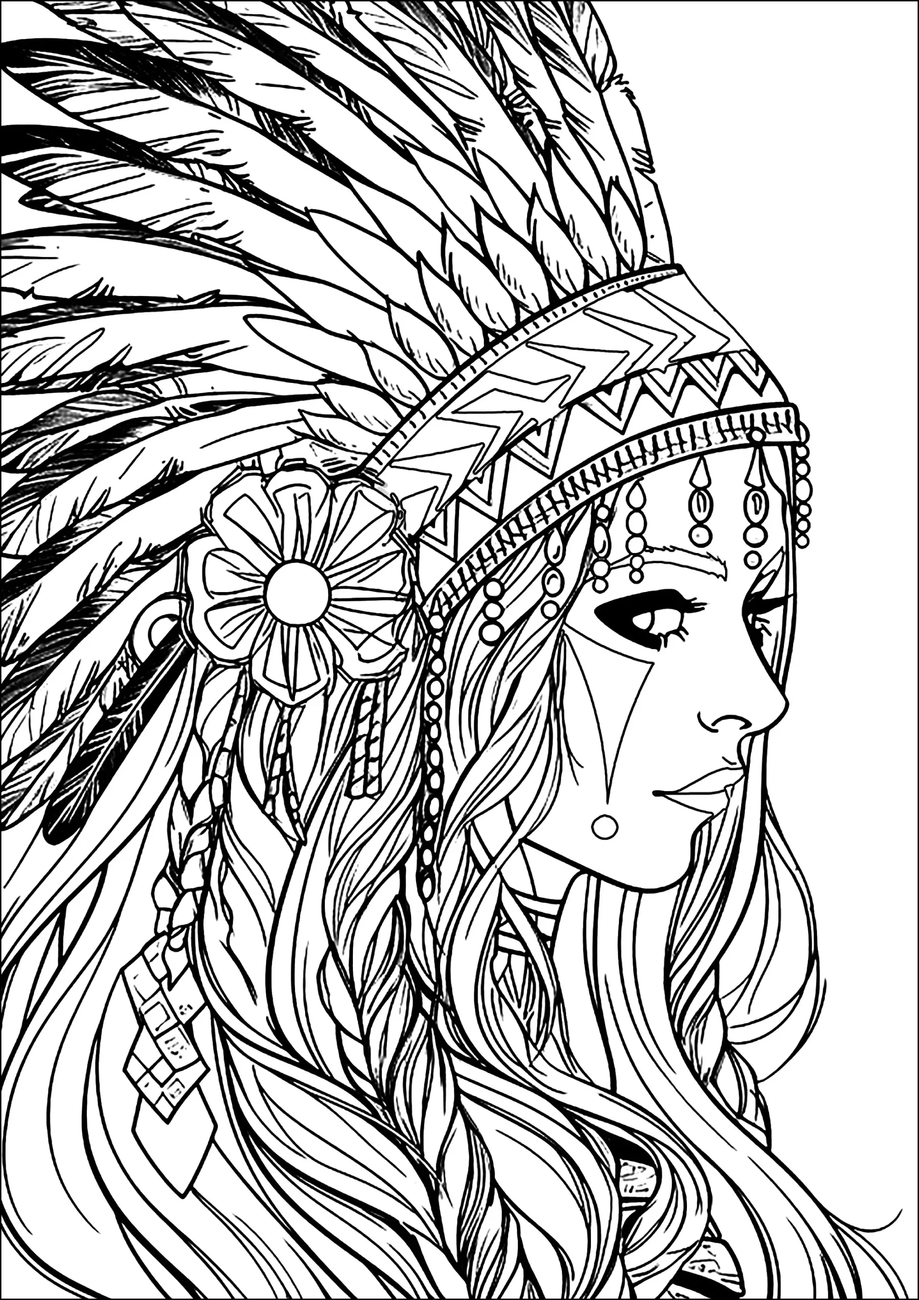 Native Coloring Pages Printable Native Coloring Pages Printable
