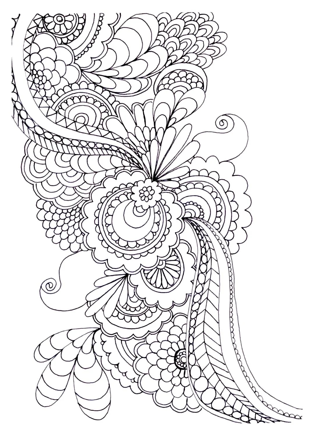 Zen Anti Stress To Print Drawing Flowers Anti stress Zen Coloring Pages For Adults Zen Anti Stress To Print Drawing Flowers Anti stress Zen Coloring Pages For Adults